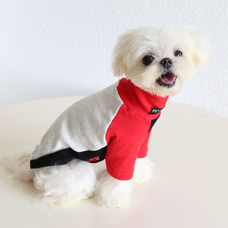 Tricolor Layered Base Shirt for Small Medium Dogs Pet Clothing