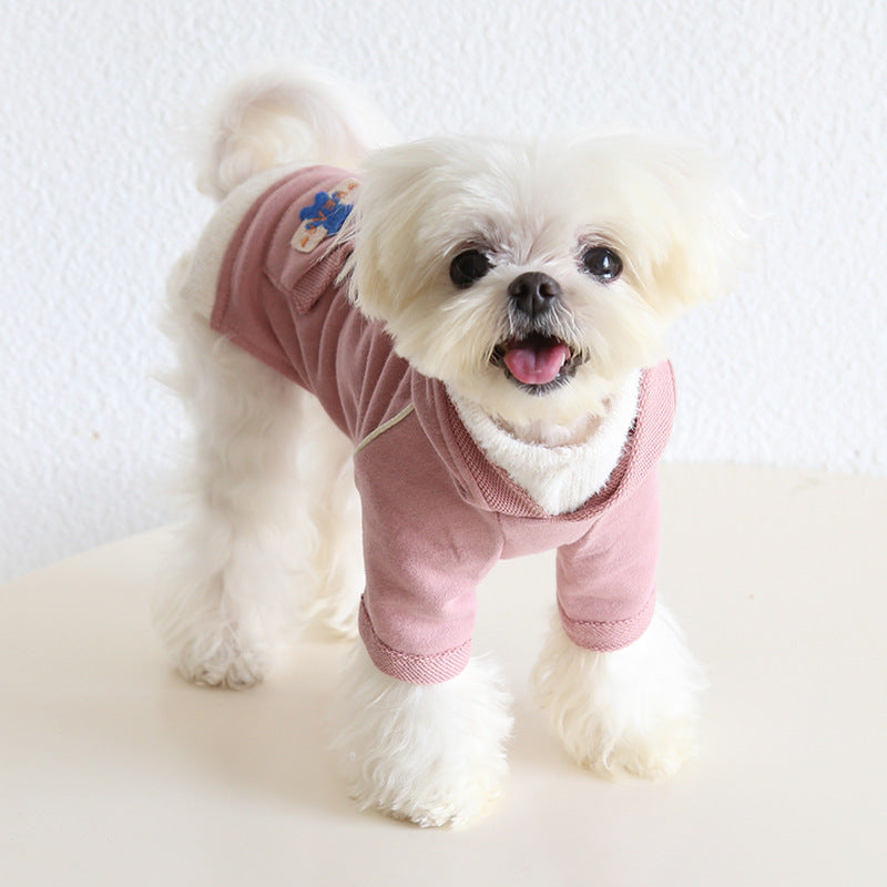 Cotton Turtleneck Hoodie for Small Medium Dogs Pet Clothing
