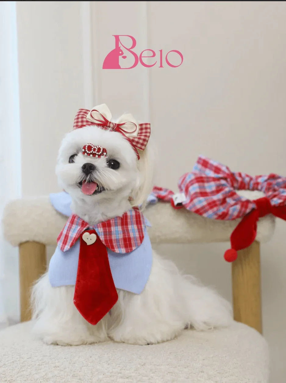 BELO Bow Dog Bib | Cute Pet Fashion Accessory - TAHUPET.co