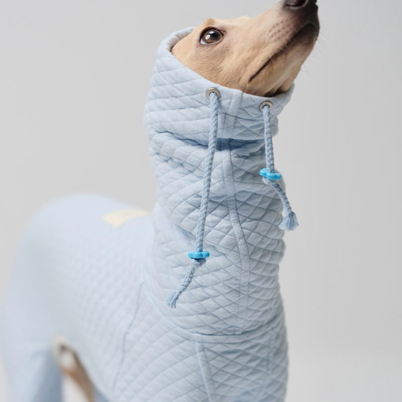 Soft Stretch Diamond Pattern Four-Leg Outfit for Italian Greyhound