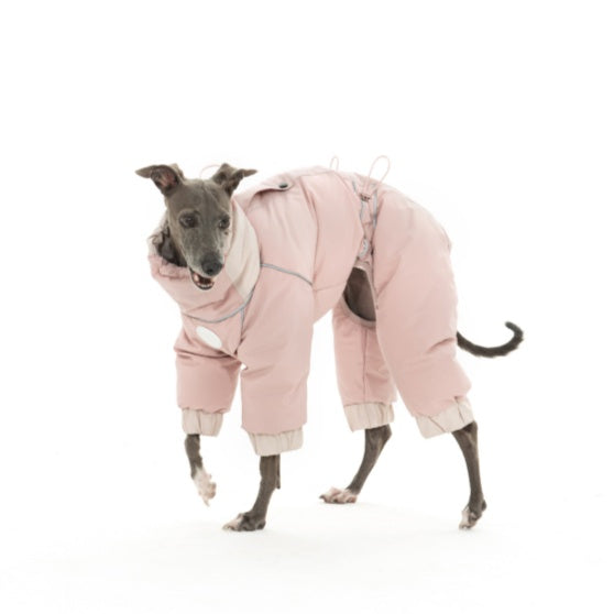 Handmade Warm Snowsuit Duck Down Fluffy Four-Leg Down for Bedlington Italian greyhound Whippet Dog Clothes