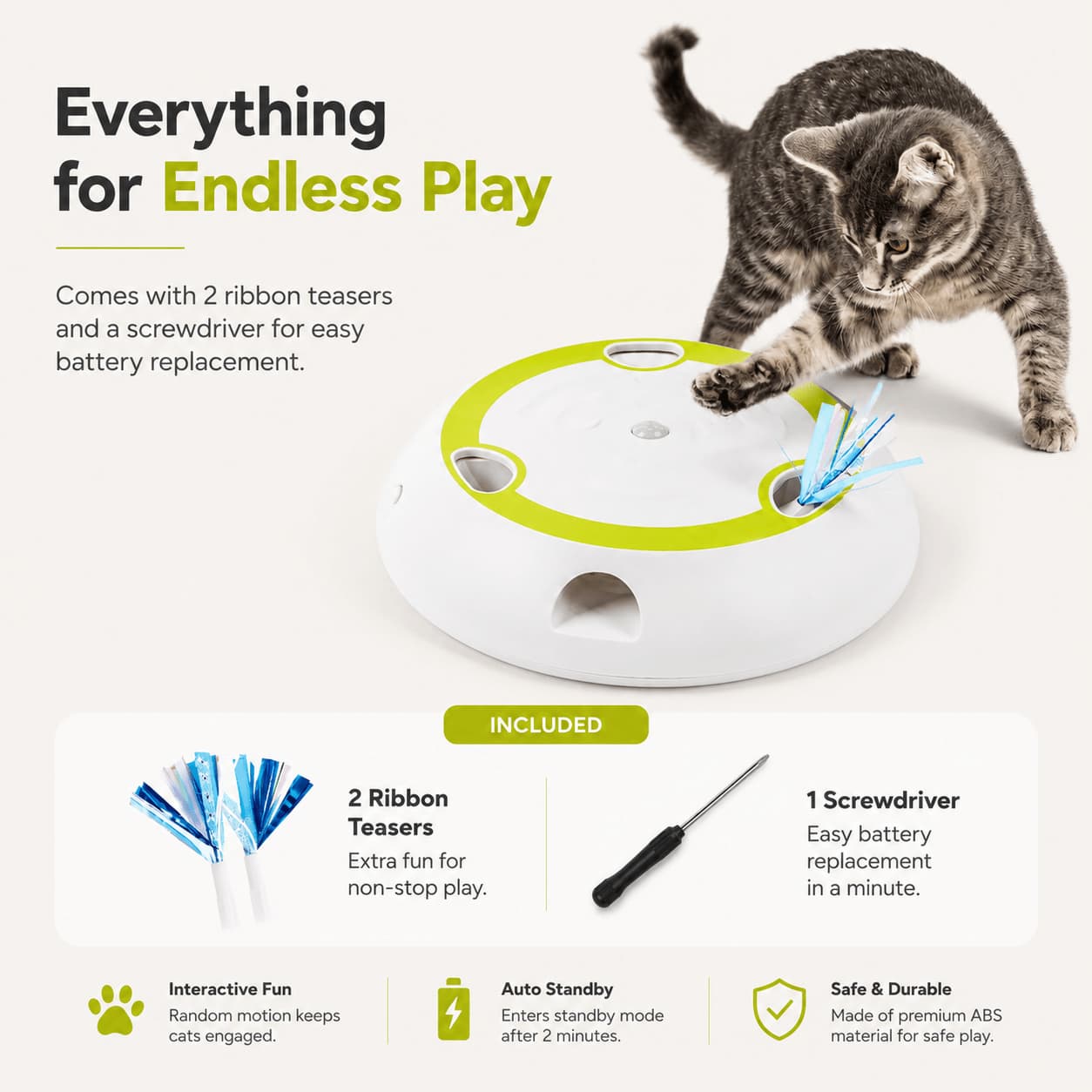 Interactive Mushroom Whack-A-Mole Cat Toy