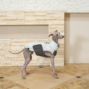 Handmade White Duck Down Vest Dog Down Jacket for Bedlington Italian Greyhound Whippet