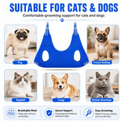 10-in-1 Stress-Free Pet Grooming Hammock Kit