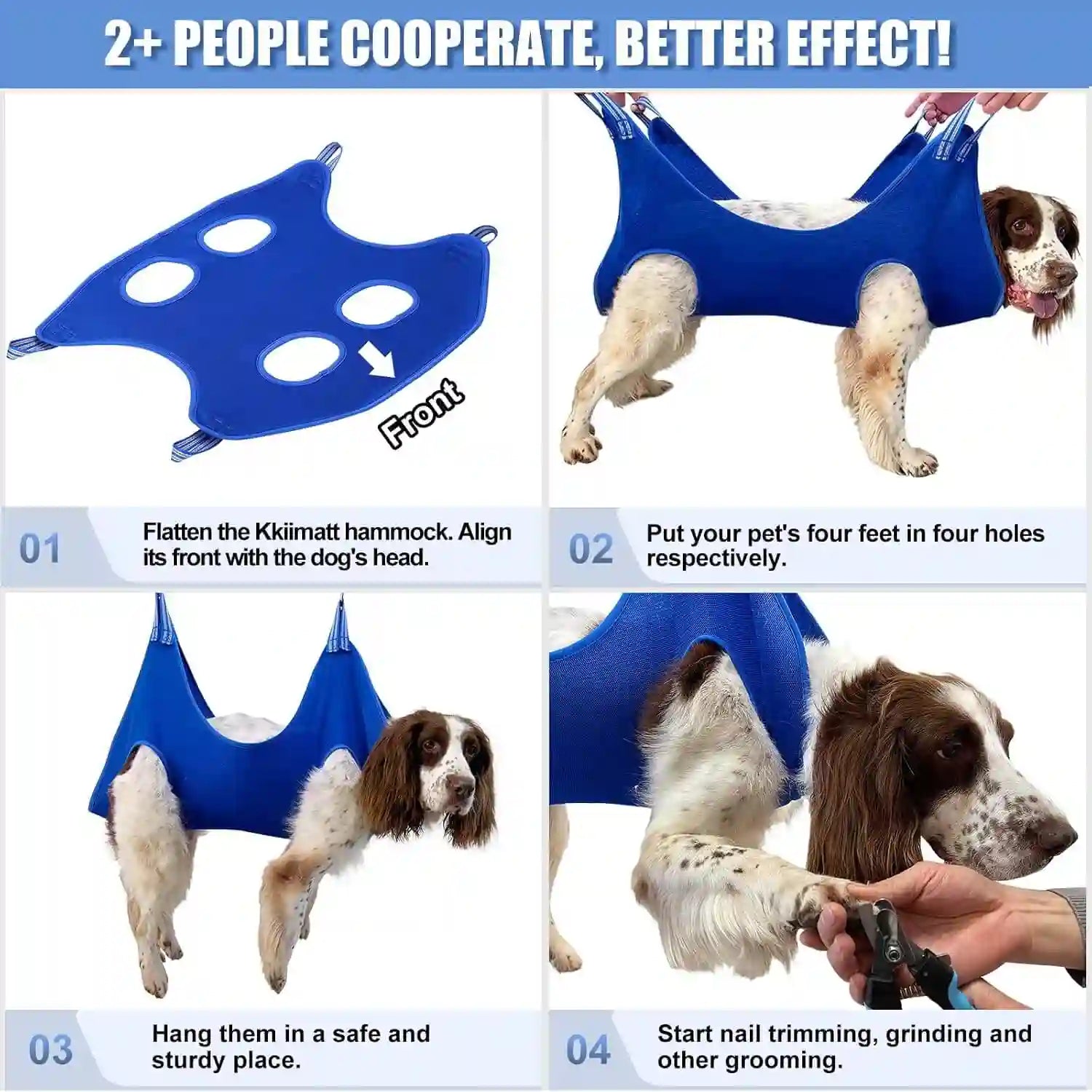 10-in-1 Stress-Free Pet Grooming Hammock Kit