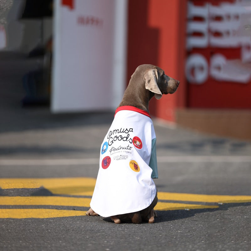 Soft Cotton Breathable T-Shirt Big Dog Clothes - PIKAPIKA