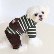 Warm Four-Leg Onesie With Crossbody Bag for Small Medium Dogs Pet Clothing