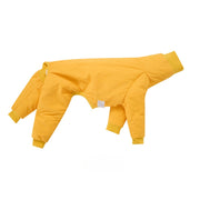 Handmade Winter White Duck Down Four-Leg Warm Dog Snowsuit  for Italian greyhound Whippet Dog Clothes