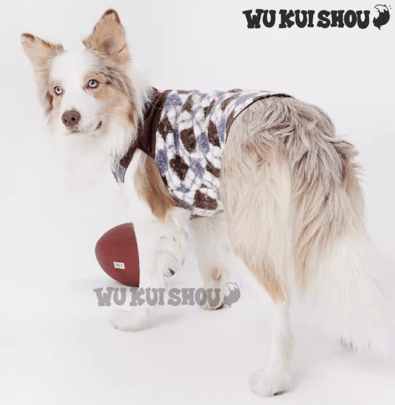 Quilted Dog Vest - Plush Sherpa Lined Warm Sleeveless Coat