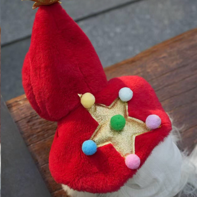 Christmas Star Dog Cape – Festive Red Cloak for Pets
