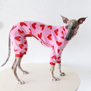 Heart Pattern Outfit for Italian Greyhound Whippet Dog Clothes