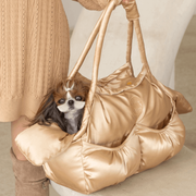 Winter Pet Carrier, Warm Fleece Lined Single Shoulder Bag