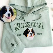Personalized Embroidered Pet Face and Name Est Sweatshirt