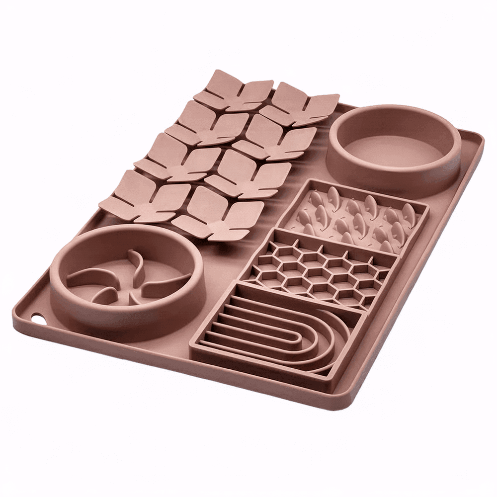 All-in-One Silicone Dog Slow Feeder Mat