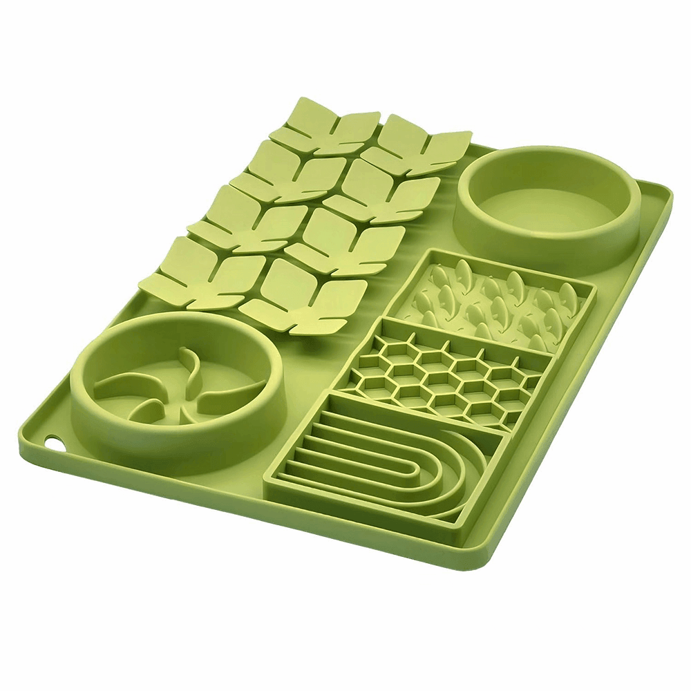 All-in-One Silicone Dog Slow Feeder Mat