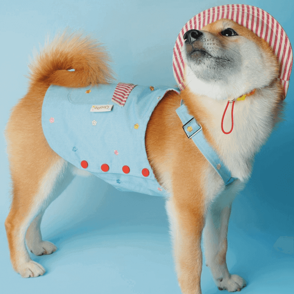 Floral Pet Harness – Adjustable Comfy Pet Sling