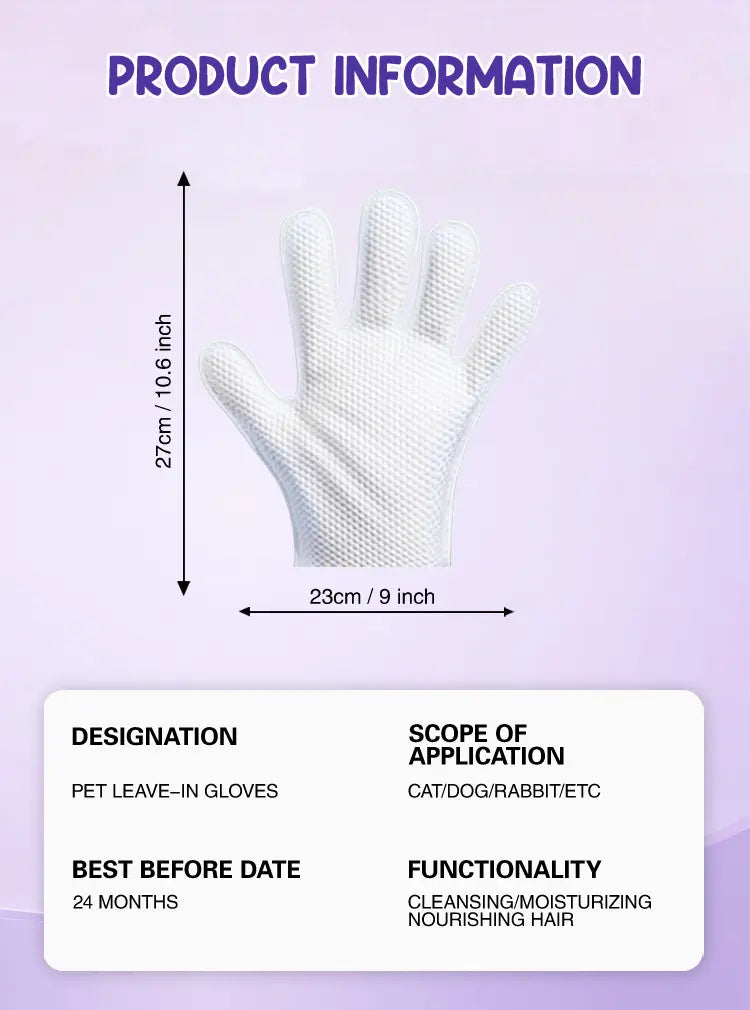 Nut Scent Pet Cleaning & Deodorizing Glove Wipes (20 PCS)