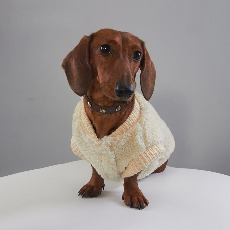 Weenie Dog Clothes Christmas Fleece  Winter Shirt Dog Clothes Fashion