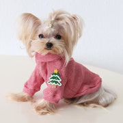 Christmas Warm Two-Leg Shirt for Small Medium Dogs Pet Clothing
