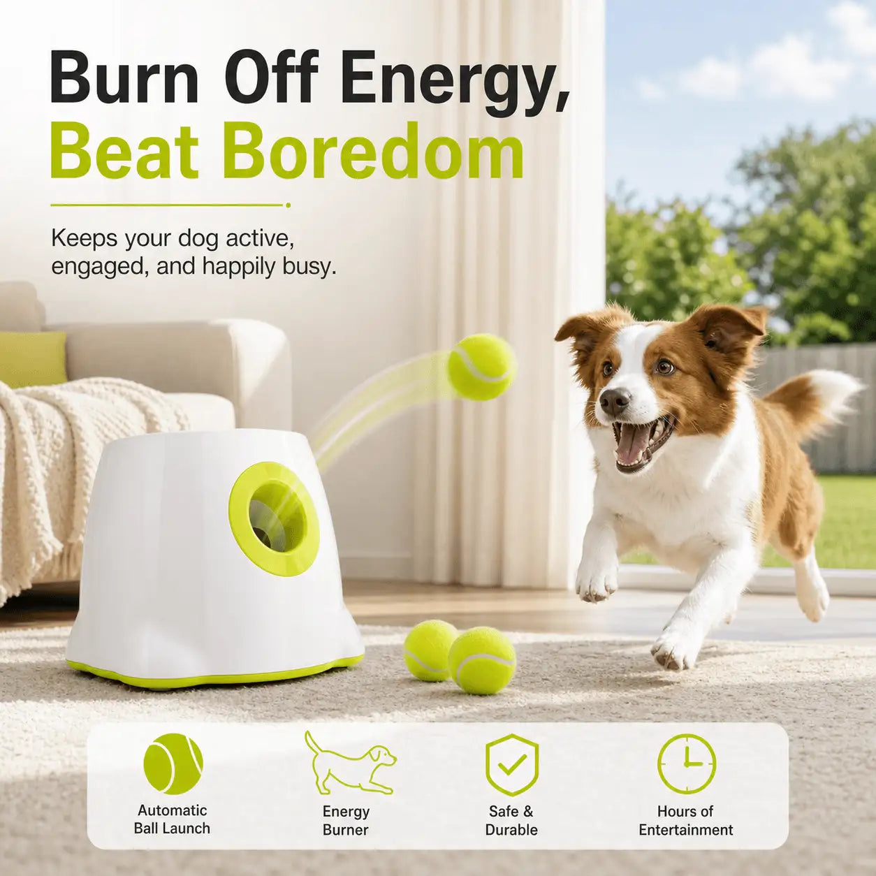 Rechargeable Automatic Dog Ball Launcher