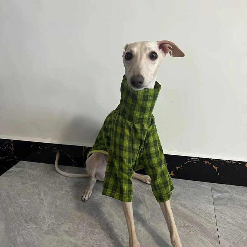 Breathable Cotton Linen Shirts Italian Greyhound Whippet Clothes - PIKAPIKA