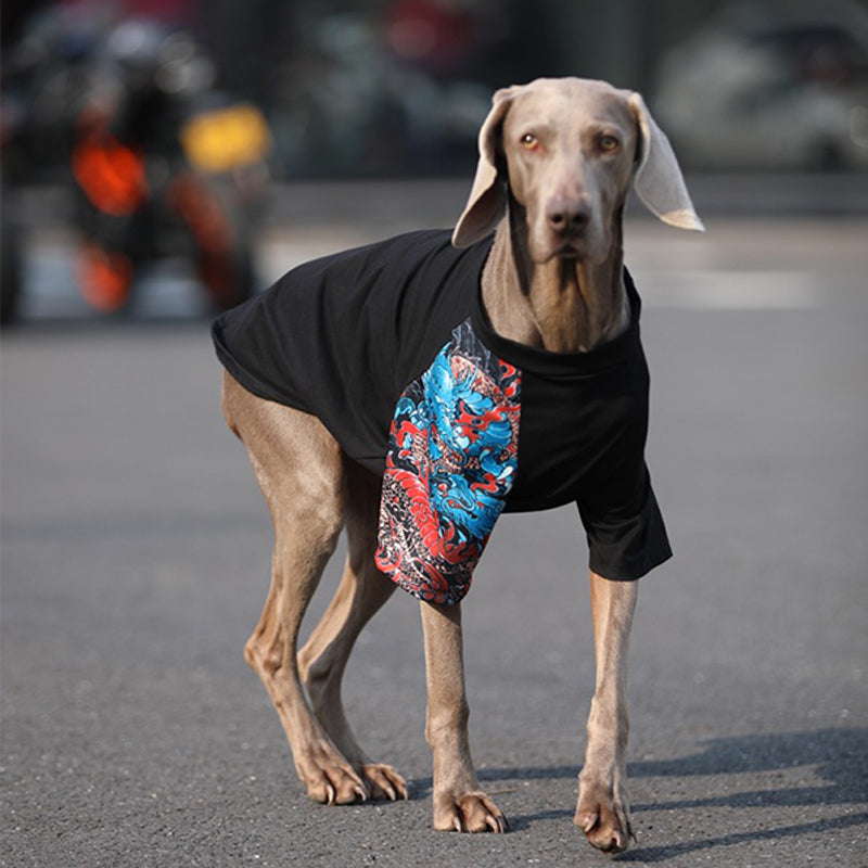 Soft Cotton Breathable T-Shirt Big Dog Clothes - PIKAPIKA