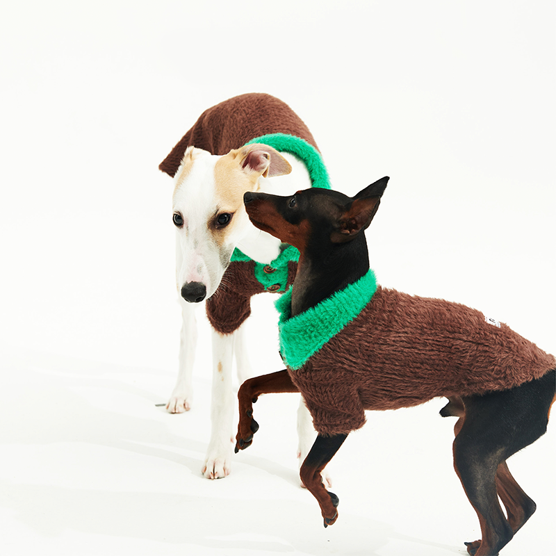 Dog Shirts Fleece Polo Top Imitation mink fur Italian Greyhound Whippet Clothes - PIKAPIKA