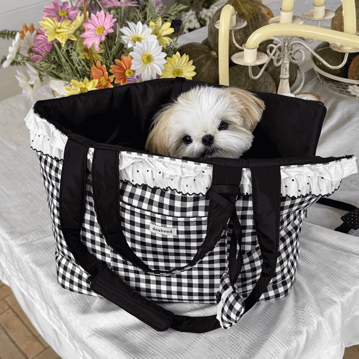 Portable Pet Carrier Bag – Small Dog Shoulder Tote with Safety Strap