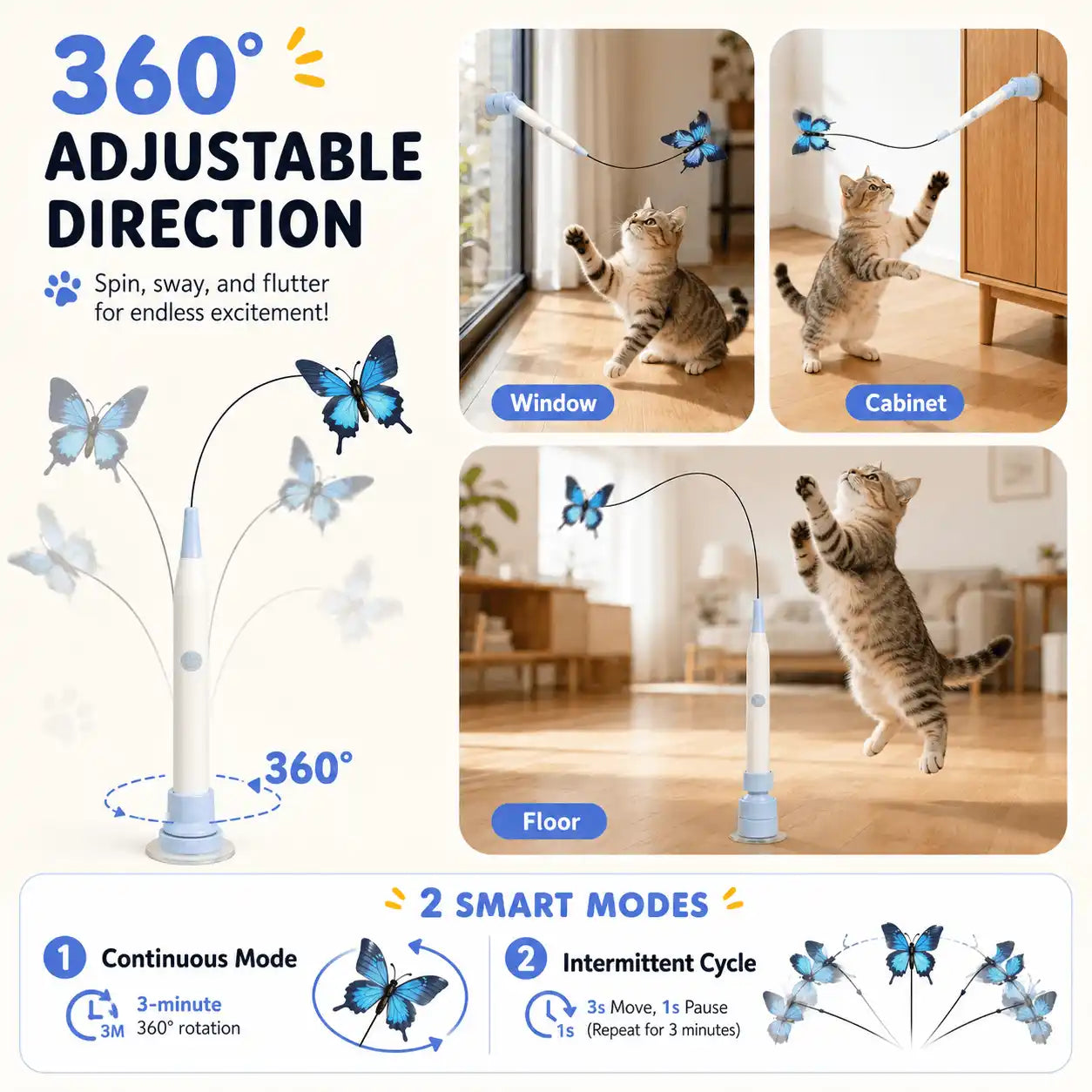 Flutter Chase™ Interactive Cat Toy