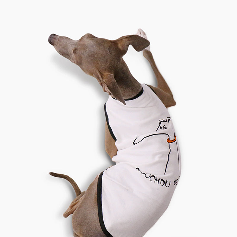 Cotton Soft Tank Top Shirt Italian Greyhound Whippet Dog Clothes - PIKAPIKA
