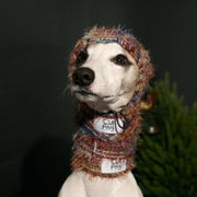 Christmas New Year Furry Red Elf Knit Hat Dog Pet Accessory