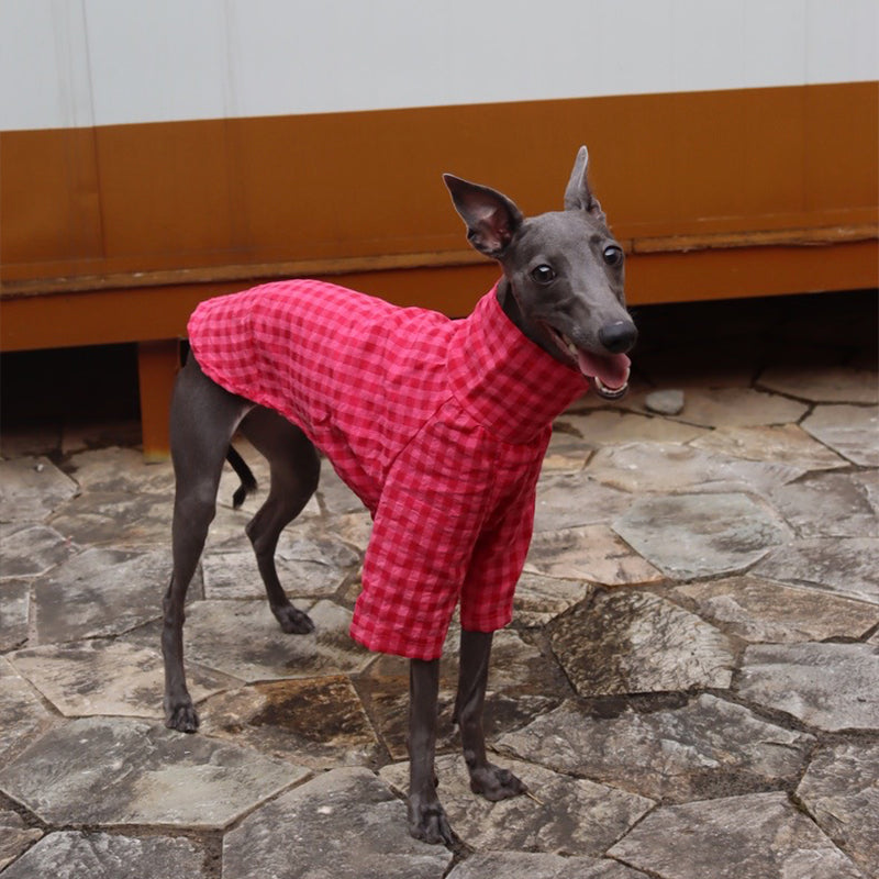 Breathable Cotton Linen Shirts Italian Greyhound Whippet Clothes - PIKAPIKA