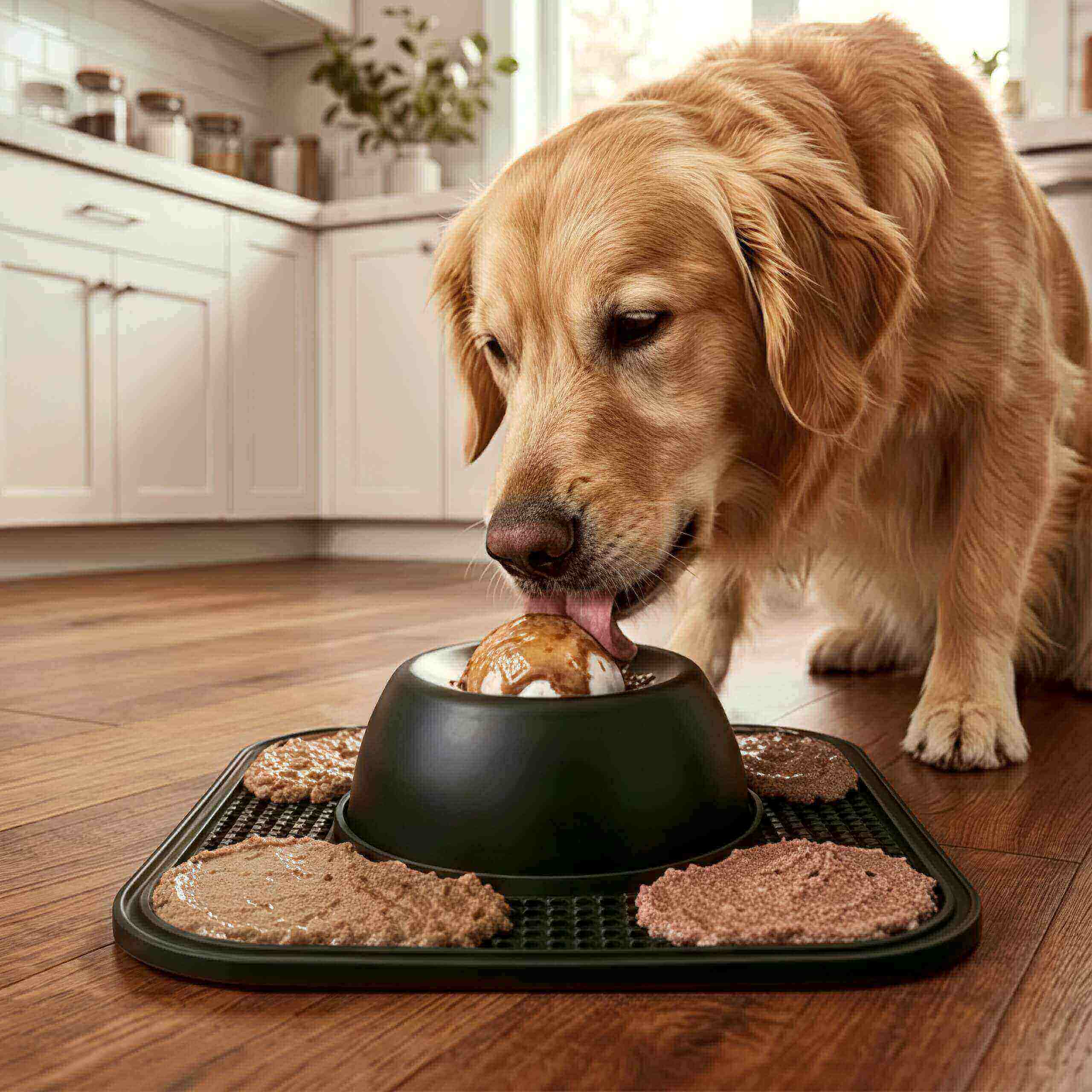 Rolling Ball Slow Feeder & Lick Mat