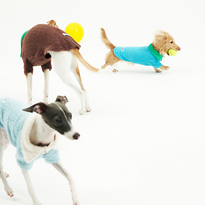 Dog Shirts Fleece Polo Top Imitation mink fur Italian Greyhound Whippet Clothes - PIKAPIKA