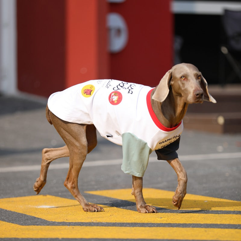 Soft Cotton Breathable T-Shirt Big Dog Clothes - PIKAPIKA