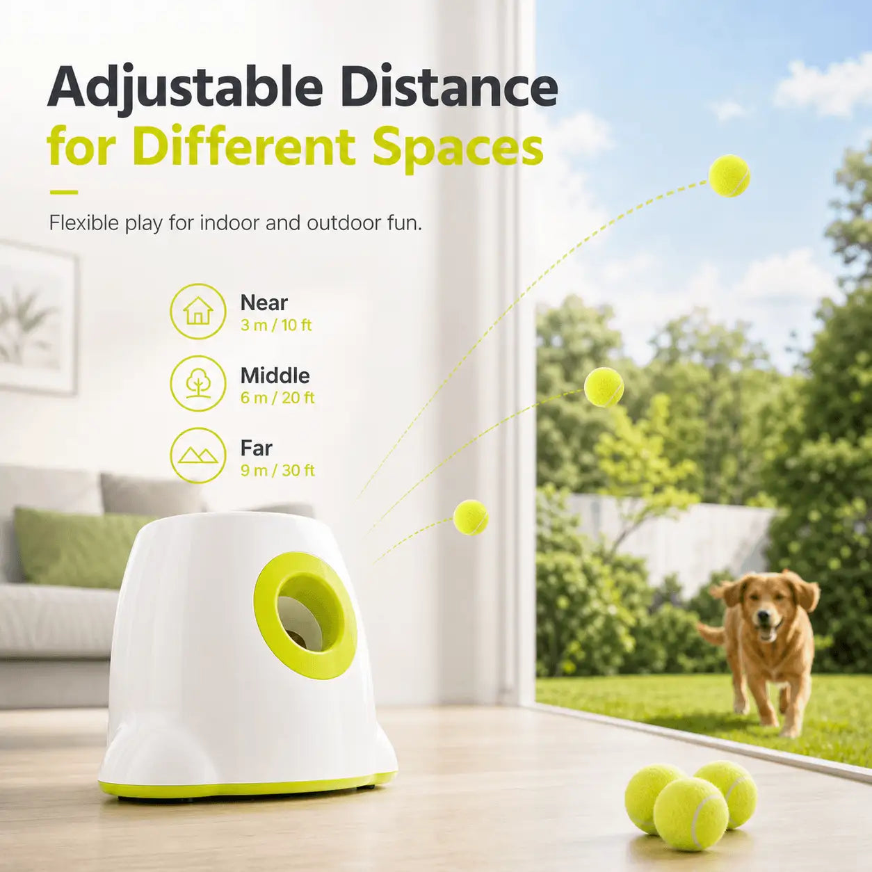 Rechargeable Automatic Dog Ball Launcher