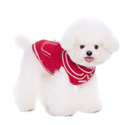 Christmas Sweater Dog Clothes Winter Red Vest  for Small Medium Dogs