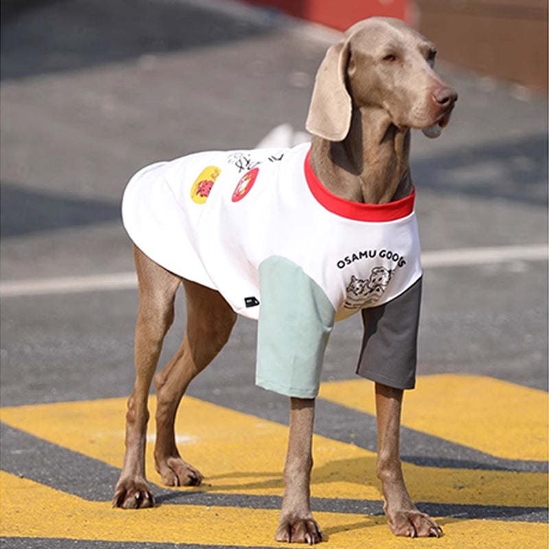 Soft Cotton Breathable T-Shirt Big Dog Clothes - PIKAPIKA