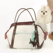 Small Dog Tote Bag, 3-Level Waterproof Pad & Escape-Proof Buckle for Outings + exquisite puppy bag hanging