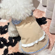 Khaki Trench Coat Set - Miu Style Dog Outfit for Small Breeds