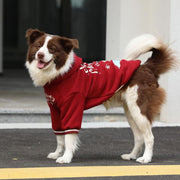 Christmas Dog Clothes Big Dog Thick Cotton Hoodie Winter Warm Outfit