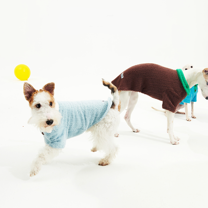 Dog Shirts Fleece Polo Top Imitation mink fur Italian Greyhound Whippet Clothes - PIKAPIKA