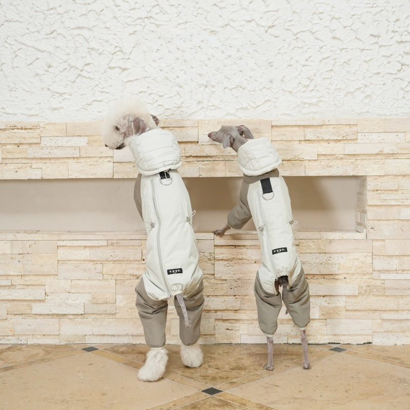 Thermal Cotton Dog Jumpsuit Lightweight Waterproof Coat for Bedlington Greyhound Whippet Clothes