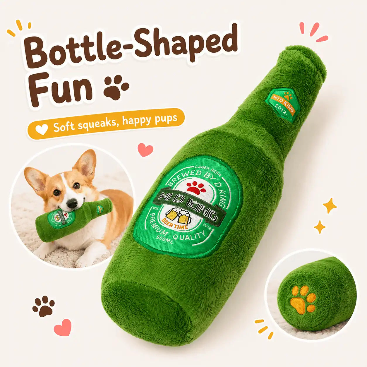 Doggy Cigs™ Hide-and-Seek Squeaky Dog Toy
