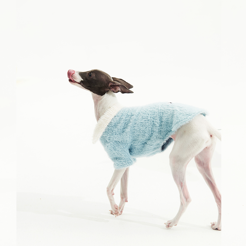 Dog Shirts Fleece Polo Top Imitation mink fur Italian Greyhound Whippet Clothes - PIKAPIKA