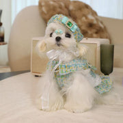 BELO Green Chic Dog Dress - Fashional Pet Outfit
