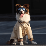Stylish Dog Trench Coat - Classic Tailored Pet Jacket