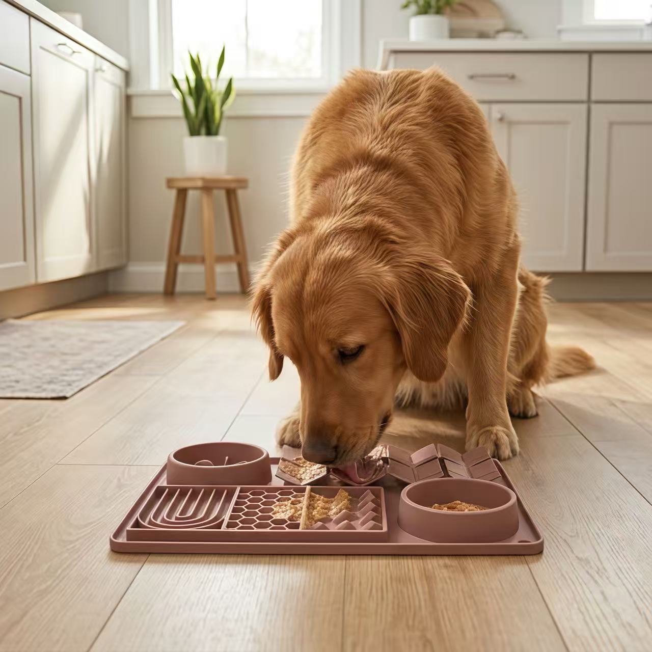 All-in-One Silicone Dog Slow Feeder Mat