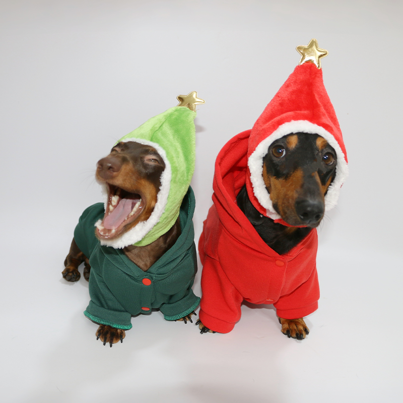 Weenie Dog Christmas Hat for Dachshund Small Medium Pets