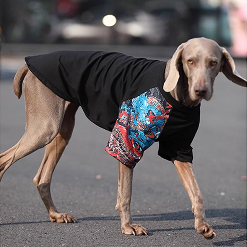 Soft Cotton Breathable T-Shirt Big Dog Clothes - PIKAPIKA